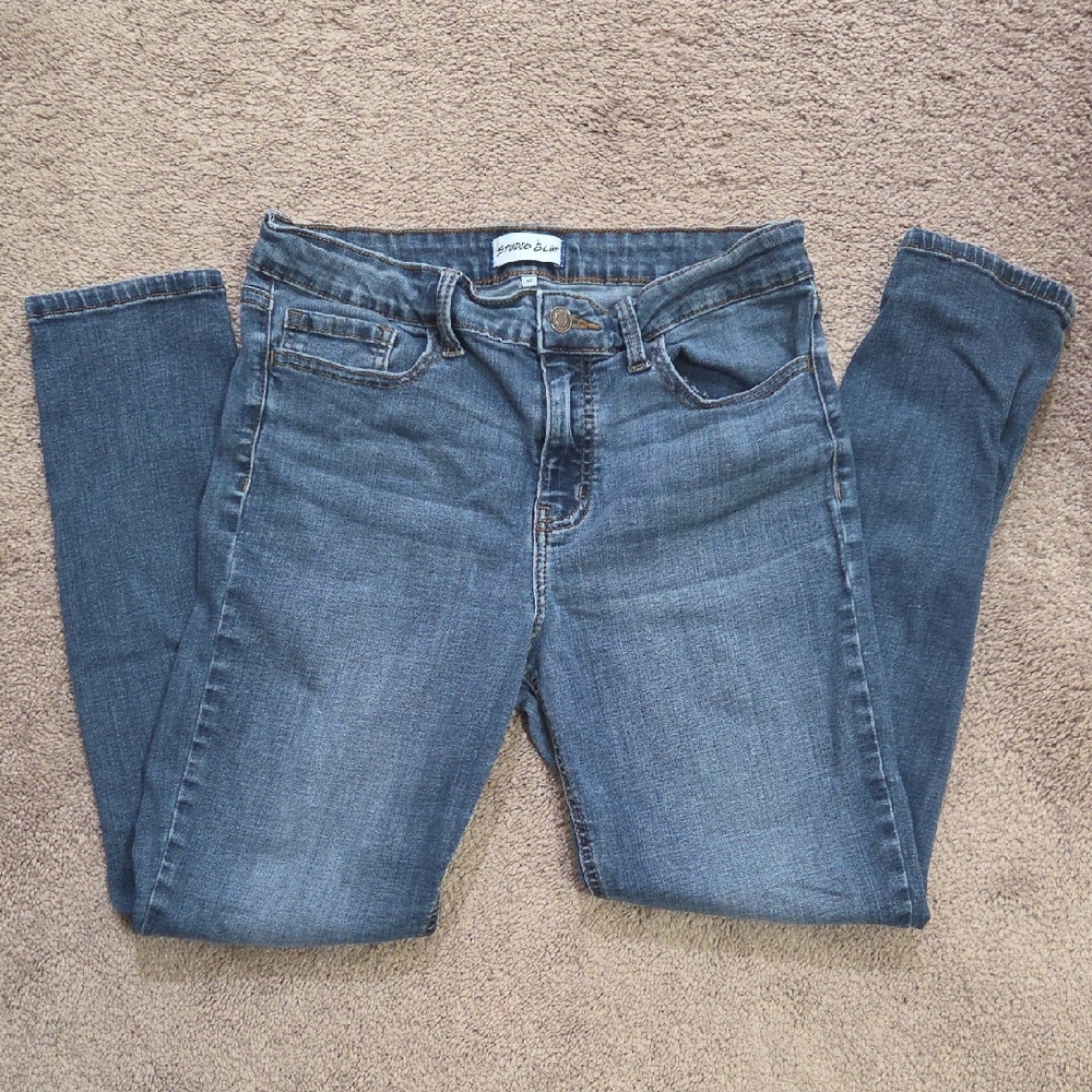 Studio Blue Skinny Jeans Dark Blue